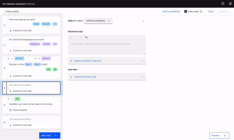 The new step authoring experience