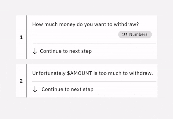 Reordering steps in the outline